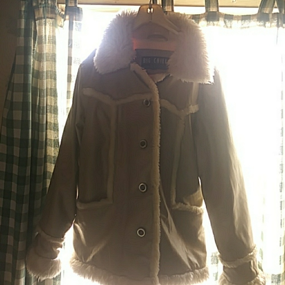 Big Chill ladies vintage leather coat size small